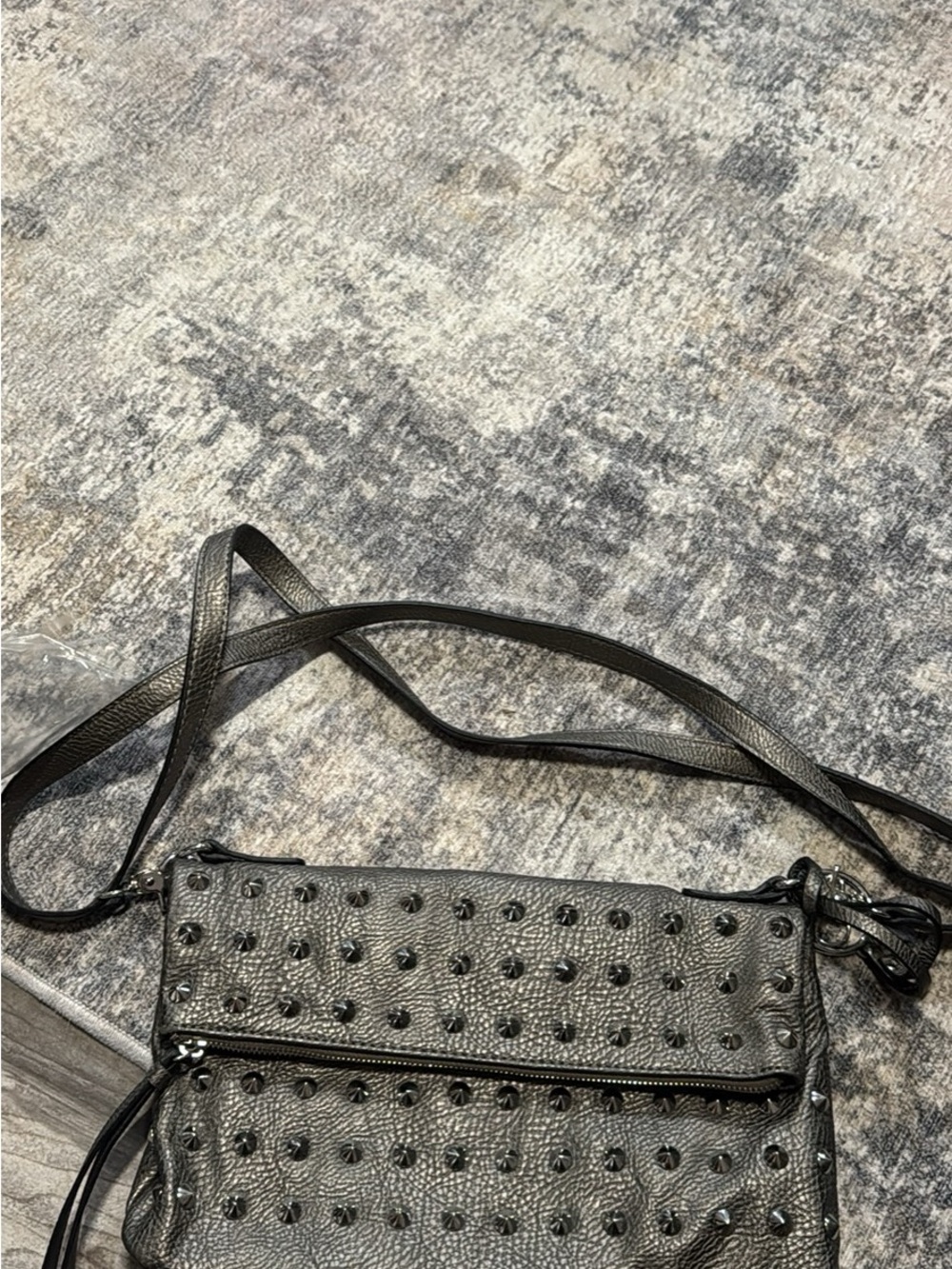 Jessica Simpson Black Studded Crossbody Bag